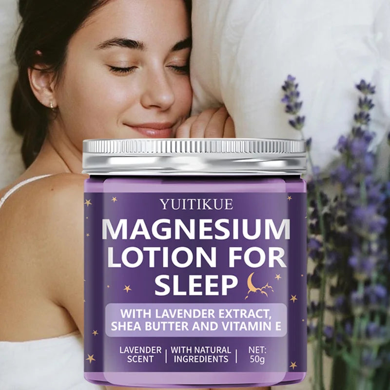 YUITIKUE Magnesium Sleep Lotion Lavender Body Cream for Natural Rest