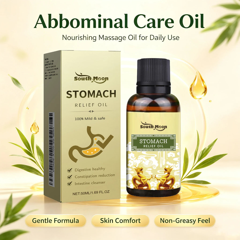 Herbal Abdominal Massage Oil for Natural Stomach Relief