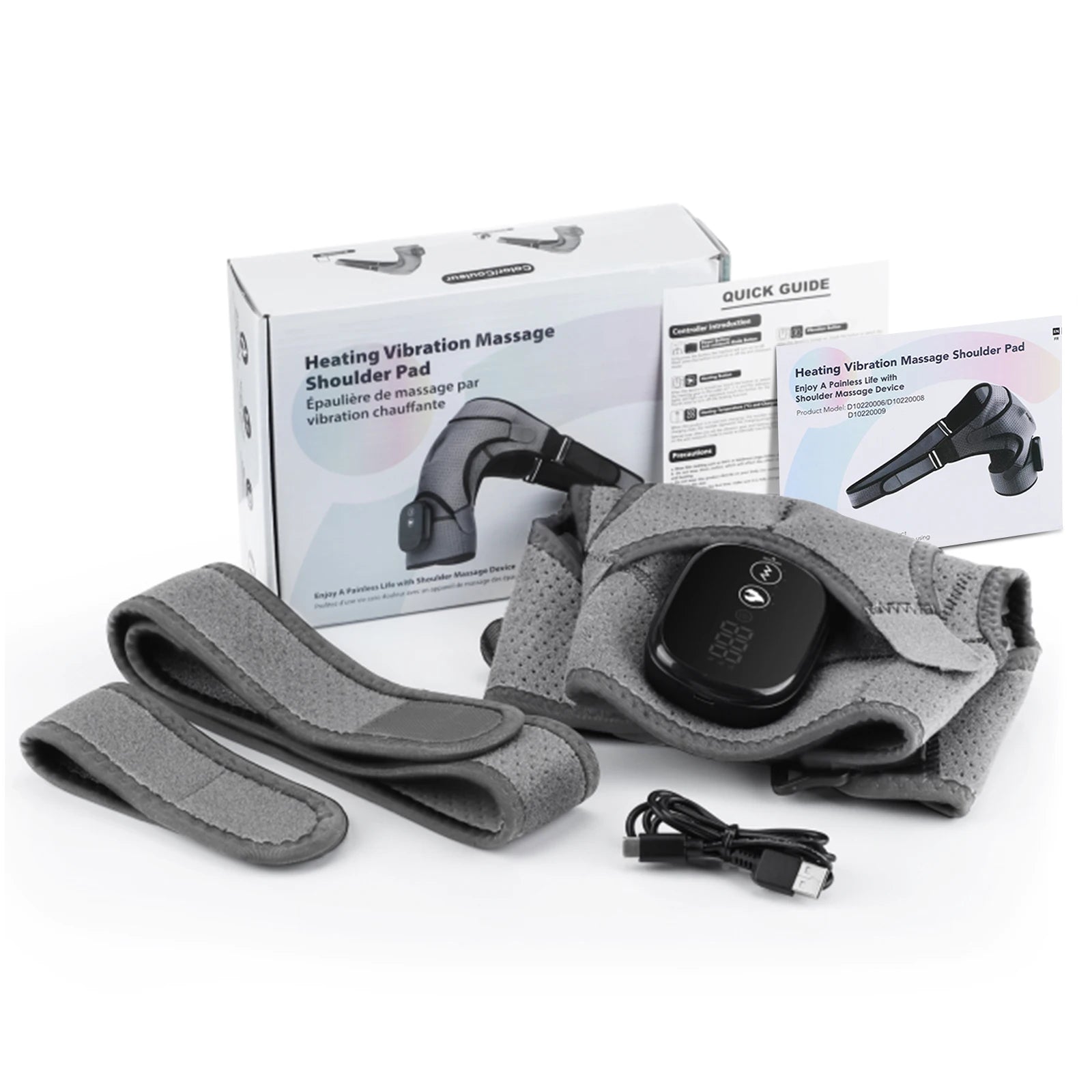 Cordless Heated Shoulder Massager with Vibration - 17