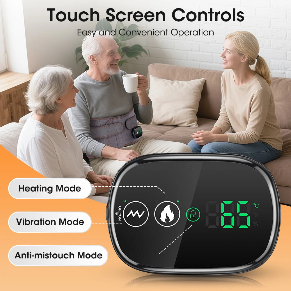 Cordless Heated Waist Massager for Back Pain Relief - 5