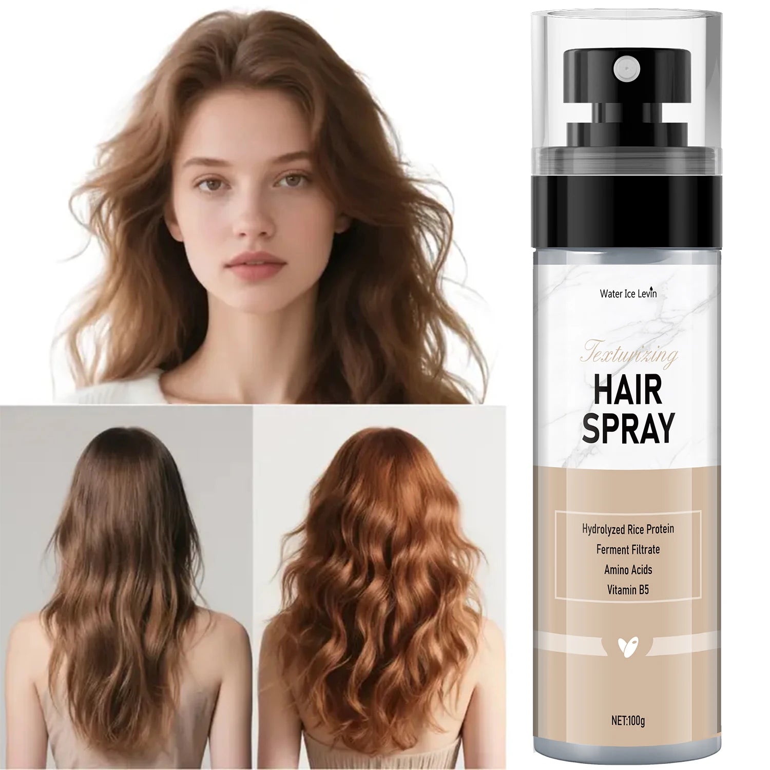 Volumizing Hair Spray Rice Protein Texturizing Spray for Fluffy Hair - 7
