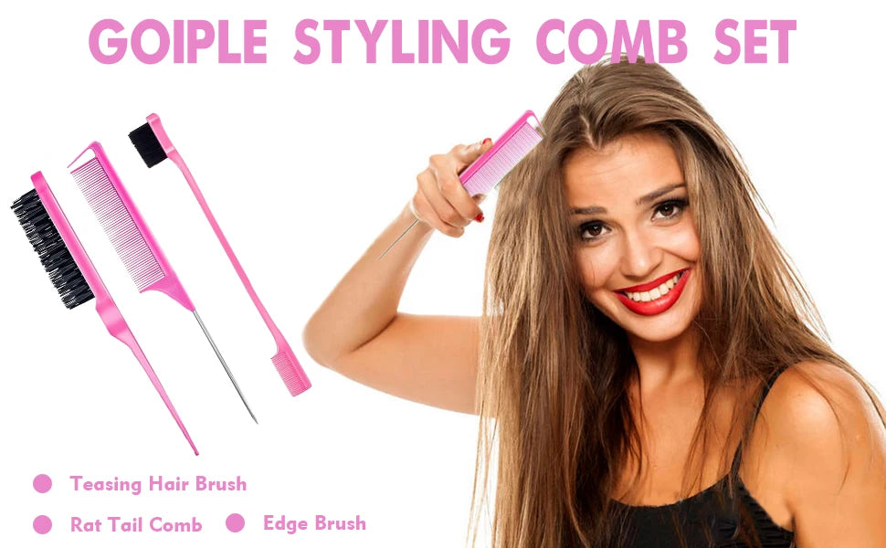Goiple Hair Wax Stick and Styling Brush Set for Wigs and Flyaways