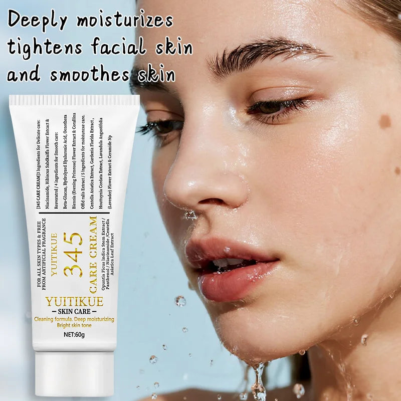 YUITIKUE 345 Care Cream Moisturizing Facial Treatment for Dry Rough Skin