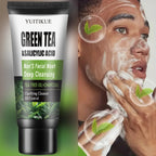 YUITIKUE Mens Facial Wash Green Tea and Salicylic Acid Cleanser 60g