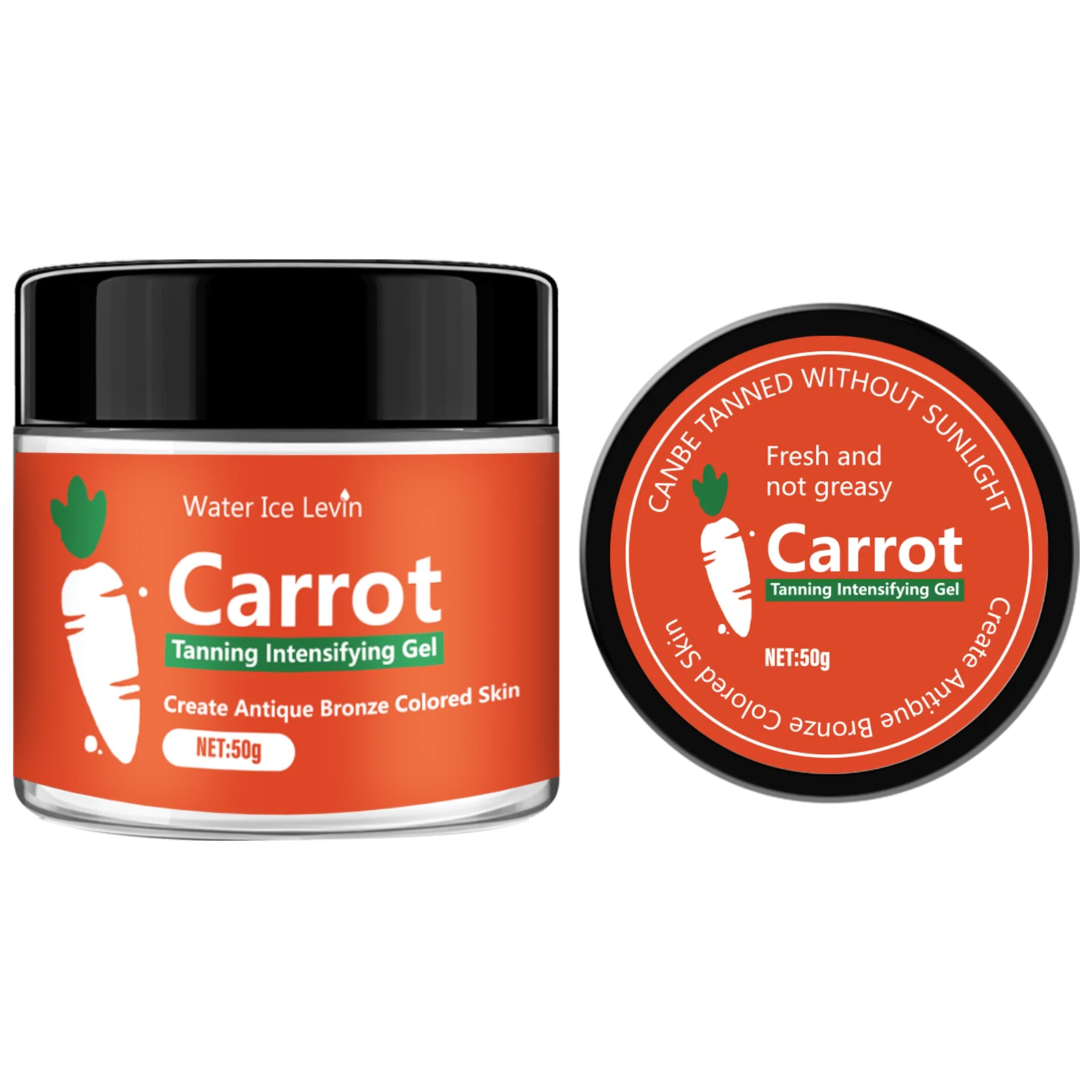Carrot Tanning Gel Self Tanner and Bronzer for Natural Sunless Glow - 8