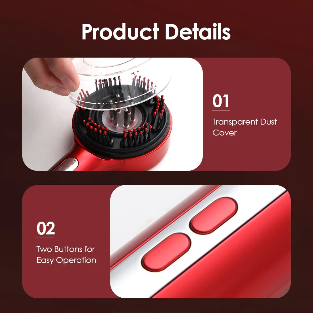 Electric Scalp Massager and Hair Growth Serum Applicator Comb - 10