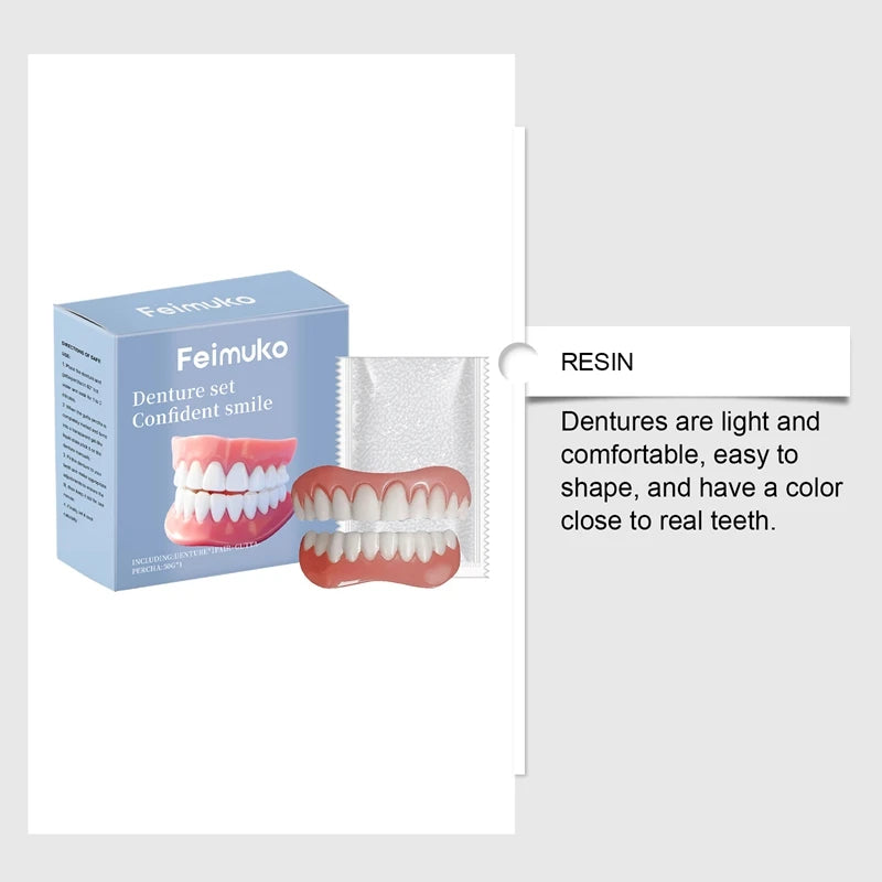 Temporary Silicone Denture Set for Missing or Broken Teeth - 10
