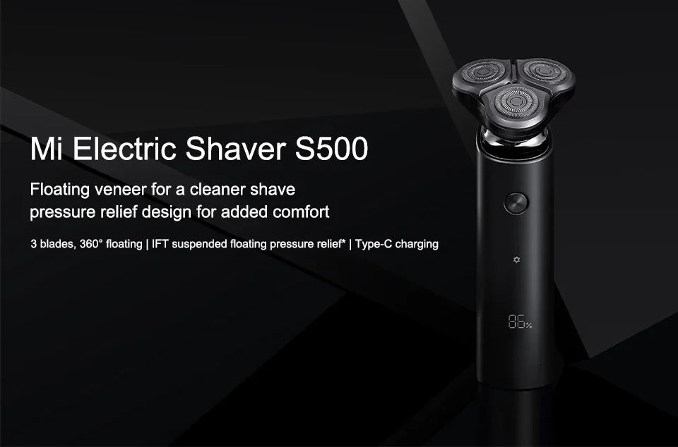 Mijia S500 Electric Shaver 3 Blade Wet Dry Beard Trimmer Razor