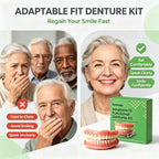 Snap-On Silicone Cosmetic Dentures for Instant Realistic Smile