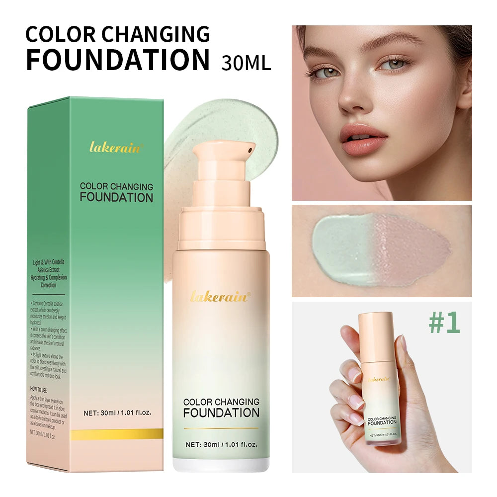 Color Changing Liquid Foundation for Flawless Radiant Skin