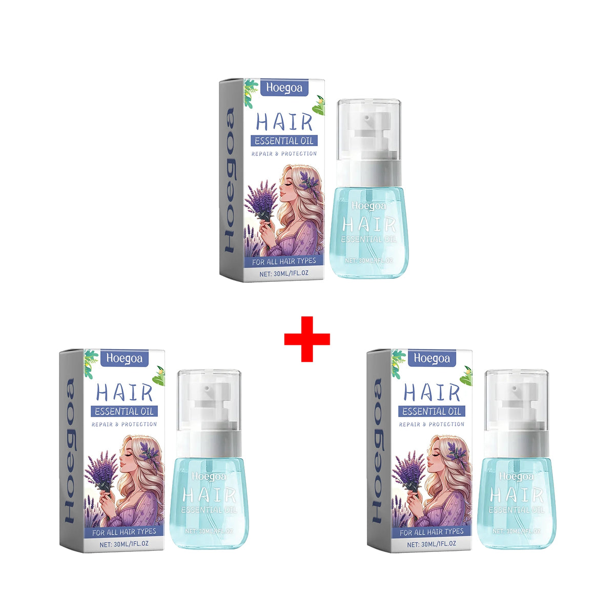 Lavender Hair Repair Oil for Frizz Control and Scalp Nourishment