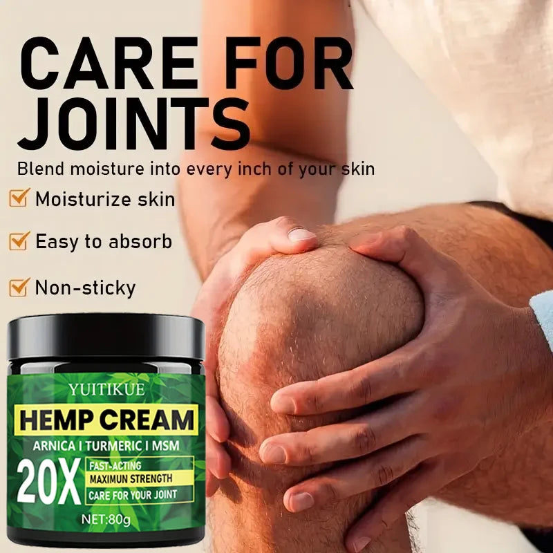 YUITIKUE Arnica Turmeric Joint Cream Fast Acting Muscle Pain Relief 80g - 6