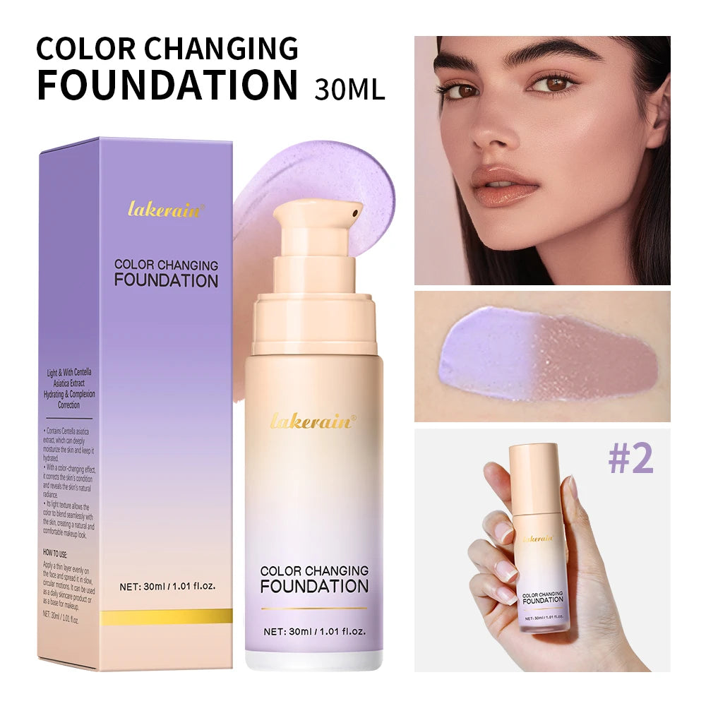 Color Changing Liquid Foundation for Flawless Radiant Skin - 23