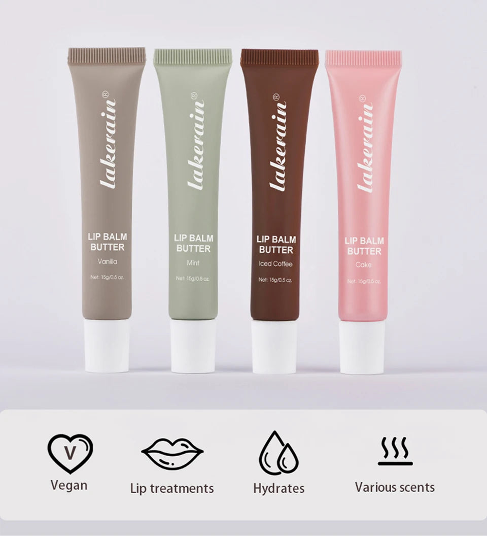 Hydrating Moisturizing Lip Balm Butter for Soft Glossy Lips
