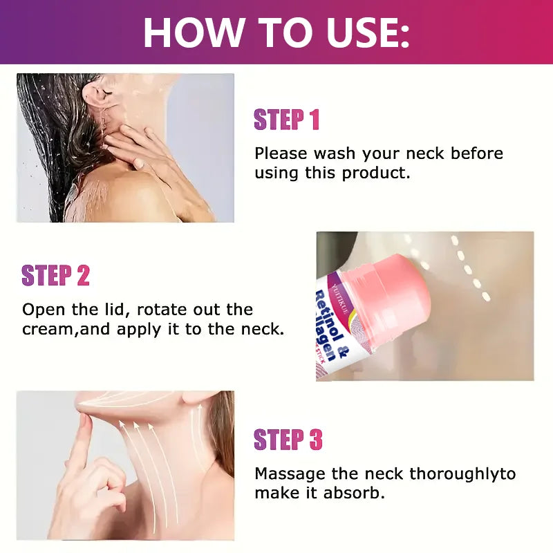 Retinol and Collagen Neck Cream Firming Moisturizer Stick 40g