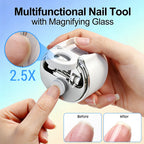 Electric Nail Clipper with LED Magnifier for Seniors and Kids