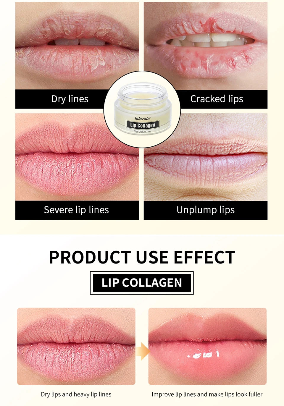 Collagen Hydrating Lip Sleeping Mask for Smooth Lips