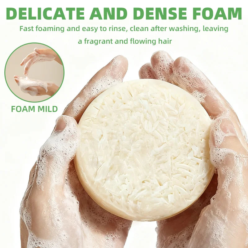 Rice Protein Shampoo Bar for Frizzy and Fragile Hair 60g - 5