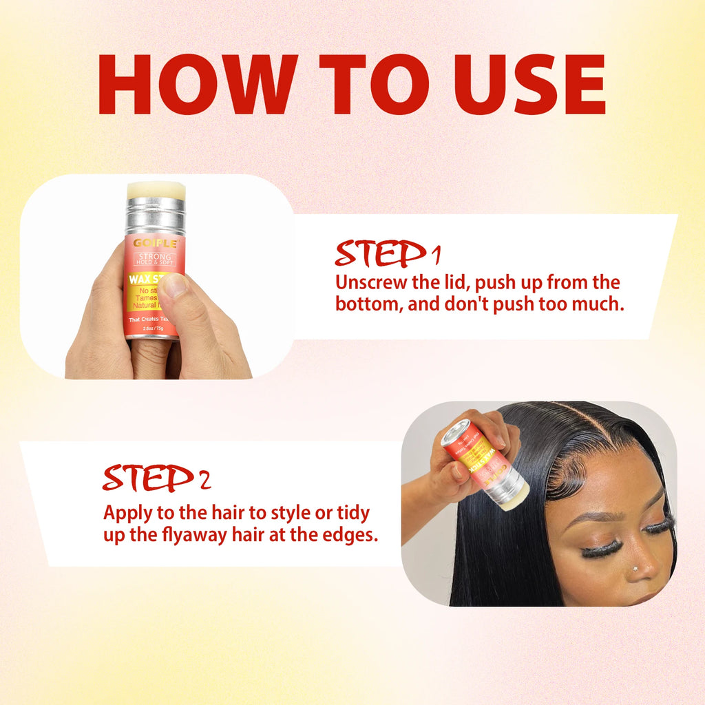 Goiple Lace Wig Hair Styling Kit Melting Mousse Edge Control Wax Spray
