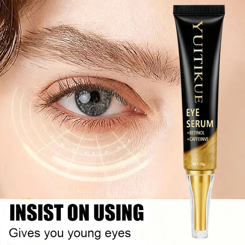YUITIKUE Caffeine Eye Cream Retinol Firming and Anti Puffiness Serum