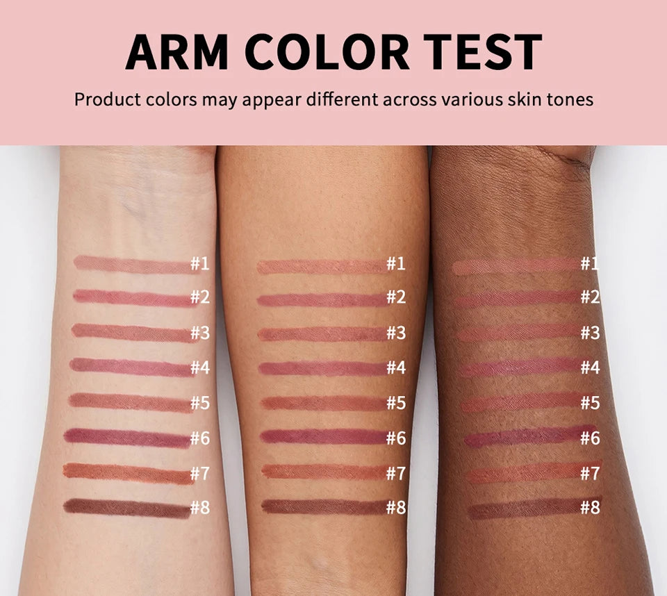 Waterproof Matte Lip Liner Pencil for Long-Lasting Lip Contouring