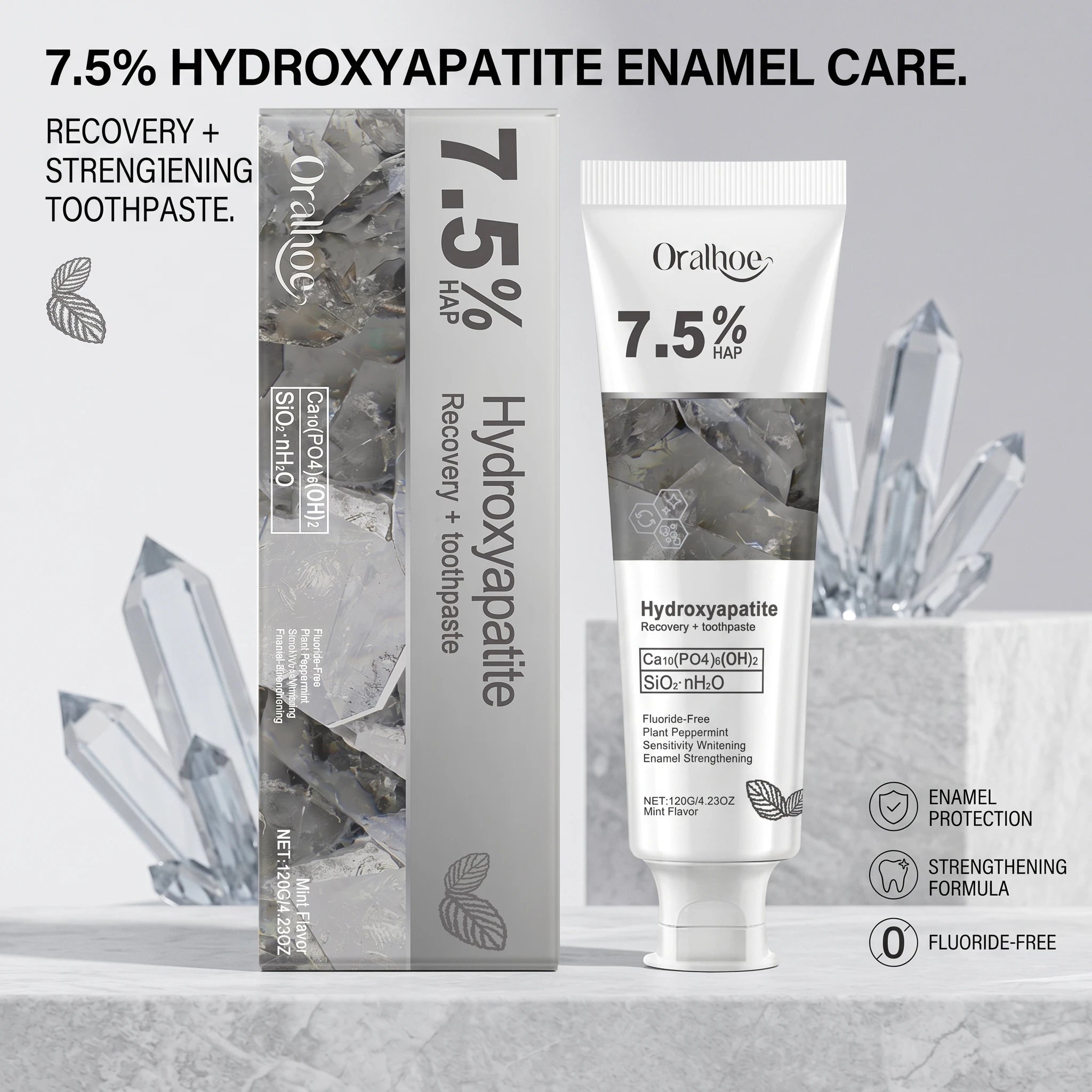 Hydroxyapatite Enamel Repair and Whitening Toothpaste - 6
