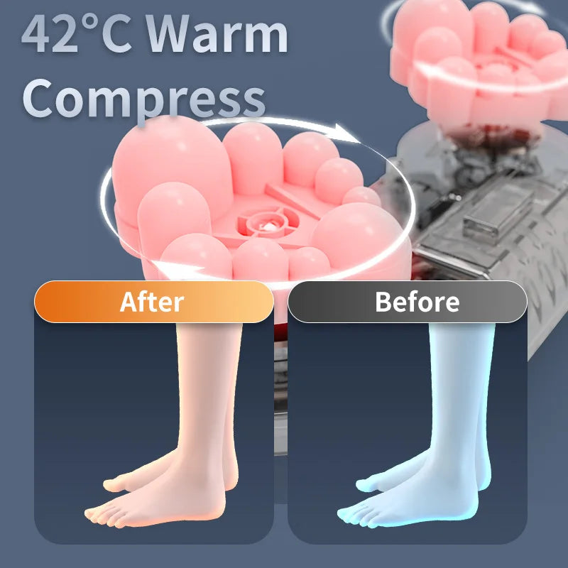Shiatsu Foot and Calf Massager with Heat for Circulation