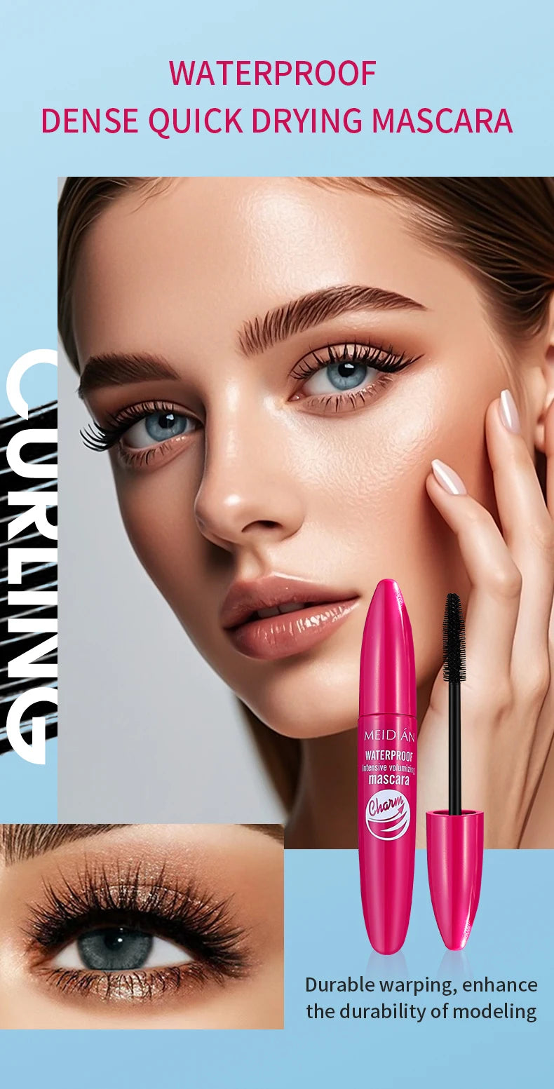 Meidian Waterproof Mascara Long Lasting Volumizing Eye Makeup