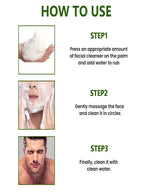 Water Ice Levin Mens Facial Cleanser Oil Control Deep Pore Face Wash