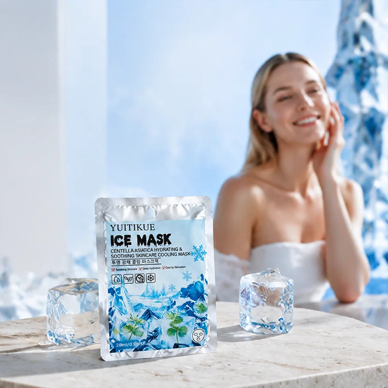 YUITIKUE Centella Asiatica Ice Mask Cooling Hydrating Face Sheet Mask