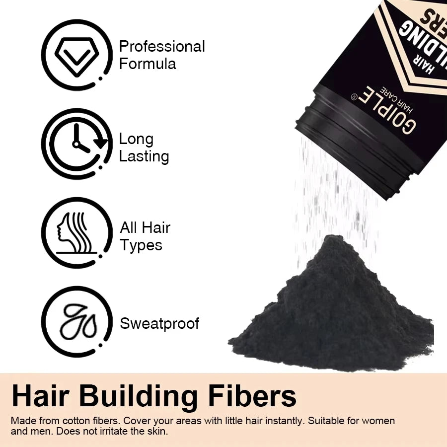 Hair Building Fibers and Spray Thickening Set 4 Piece Kit