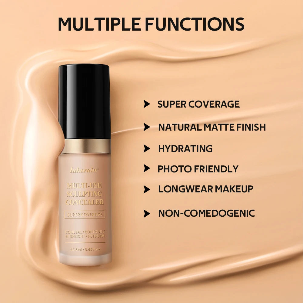 Multi-Use Waterproof Liquid Concealer for Face and Contouring - 4
