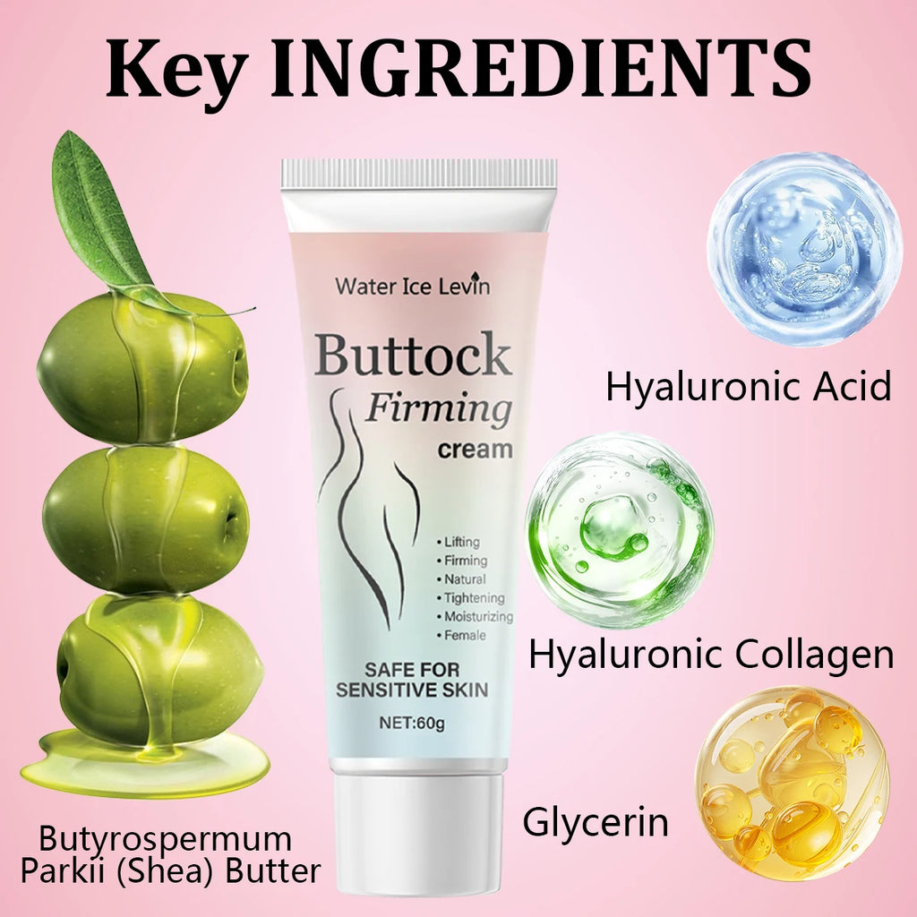 Shea Butter Buttock Firming Cream - Body Moisturizing & Lifting Treatment