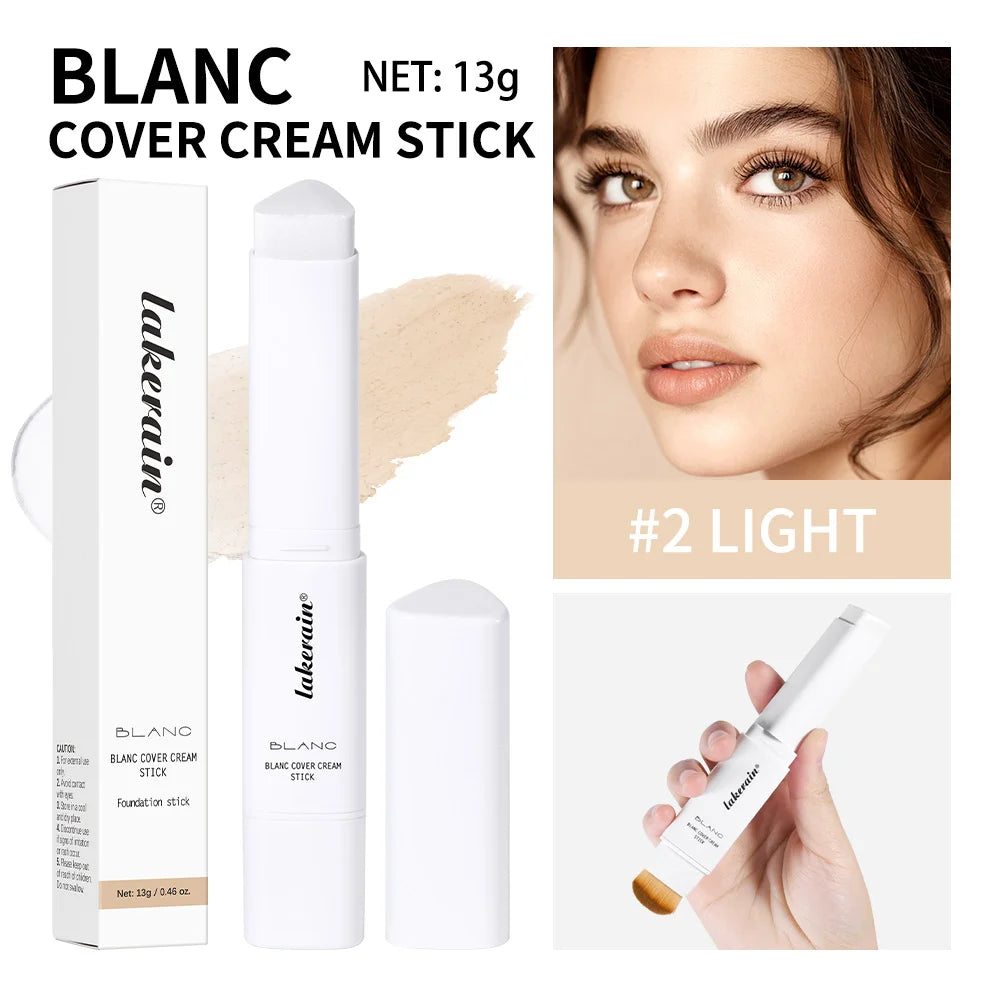 Full Coverage Foundation Cream Stick with Blending Brush - 25