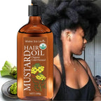 Organic Cold Pressed Mustard Hair Oil with Hyaluronic Acid 100g