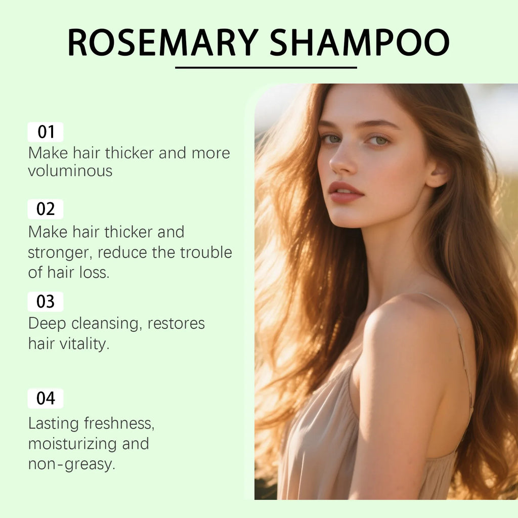 Rosemary Hydrolyzed Keratin Shampoo 100ml Scalp Soothing Volumizing