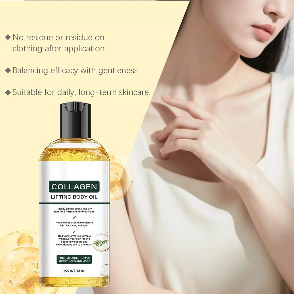 Collagen Hyaluronic Acid Body Oil Firming and Moisturizing Skincare