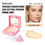 Matte Finish Oil-Control Pressed Powder with Mirror