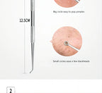 Professional Stainless Steel Blackhead and Pimple Extractor Tool Kit