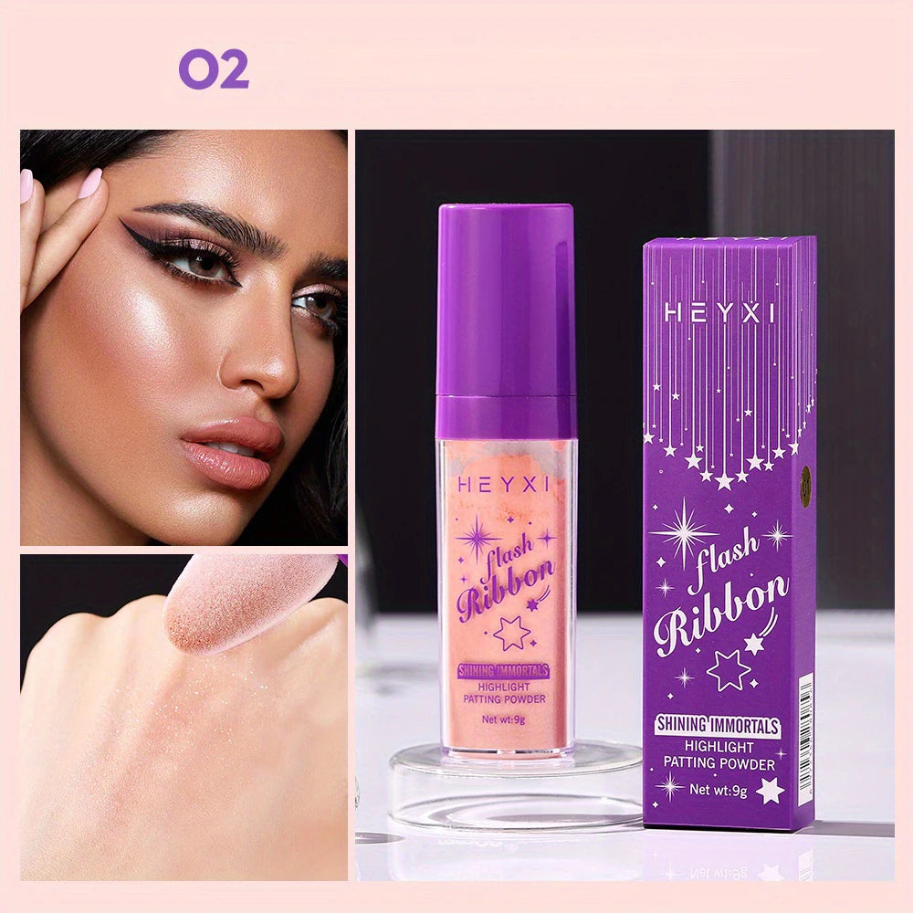 HEYXI Glitter Highlighter Powder Shimmer Makeup for Face Hair and Body - 8