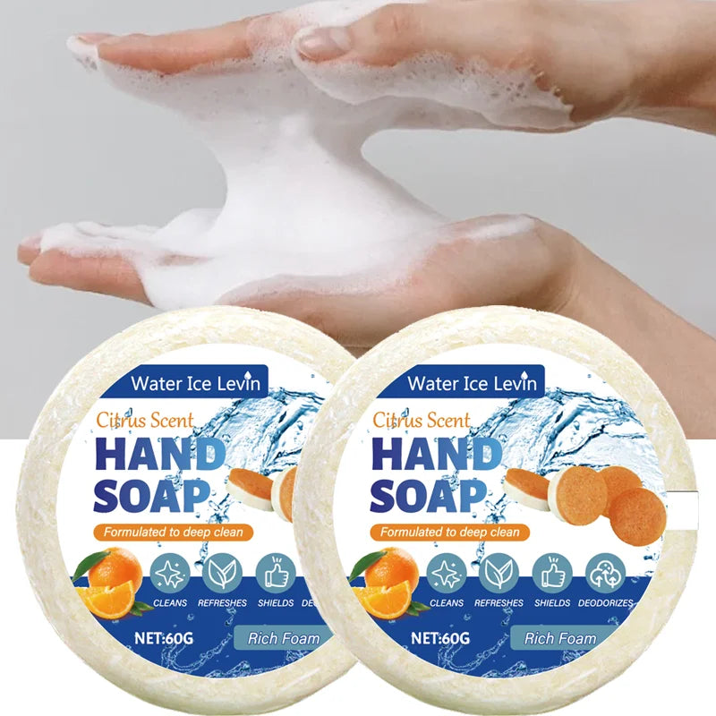 Water Ice Levin Moisturizing Hand Soap Citrus Scented Cleansing Bar