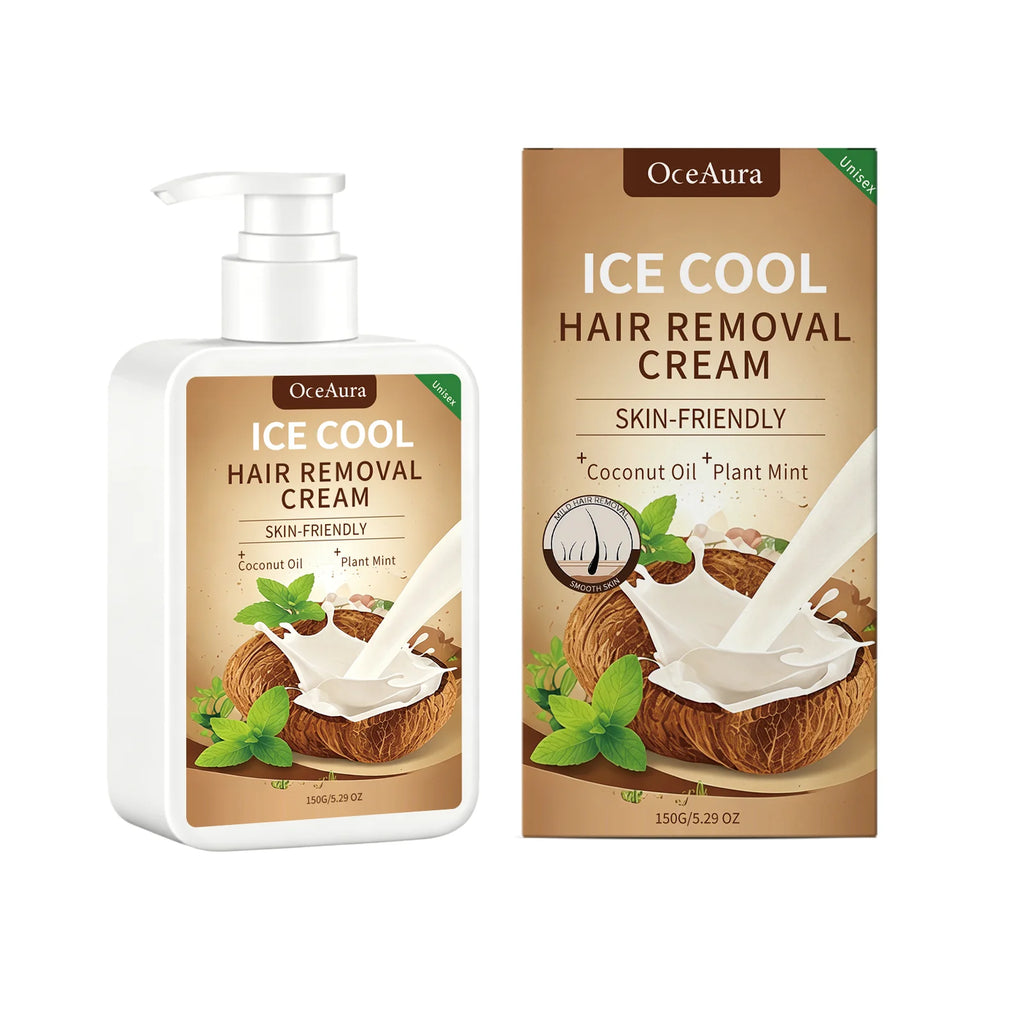 Painless Cooling Hair Removal Cream for Face and Body