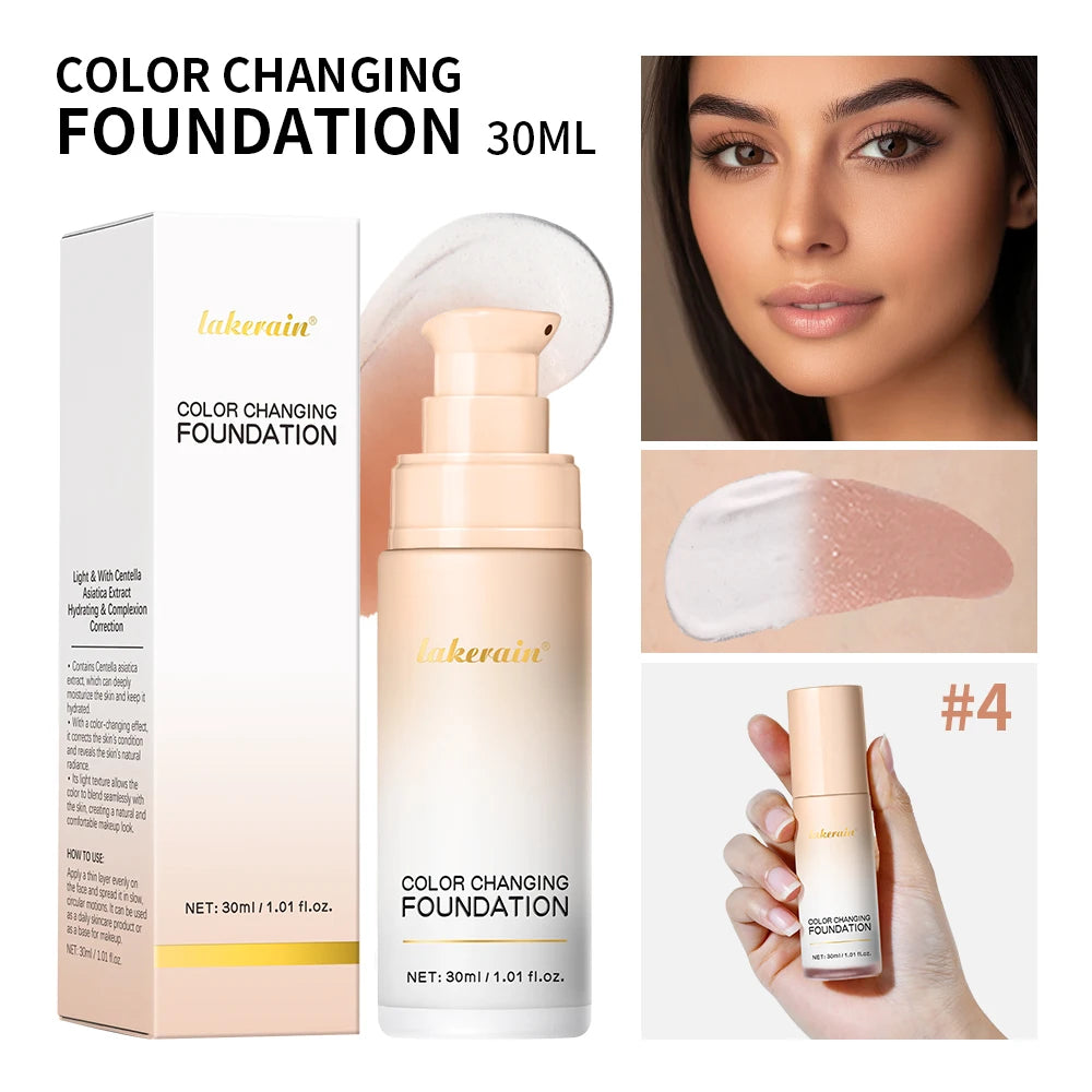 Color Changing Liquid Foundation for Flawless Radiant Skin - 21