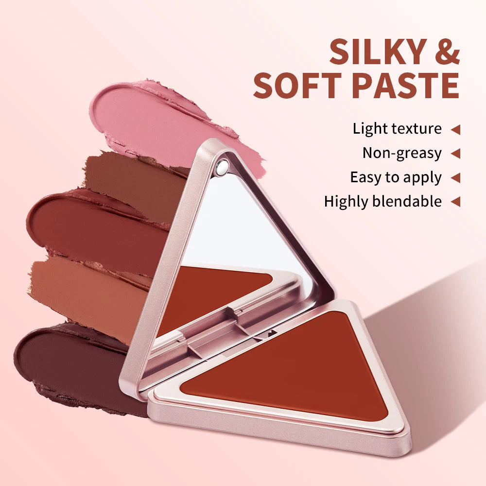Long-Lasting Matte Satin Cream Blush for Natural Cheek Color