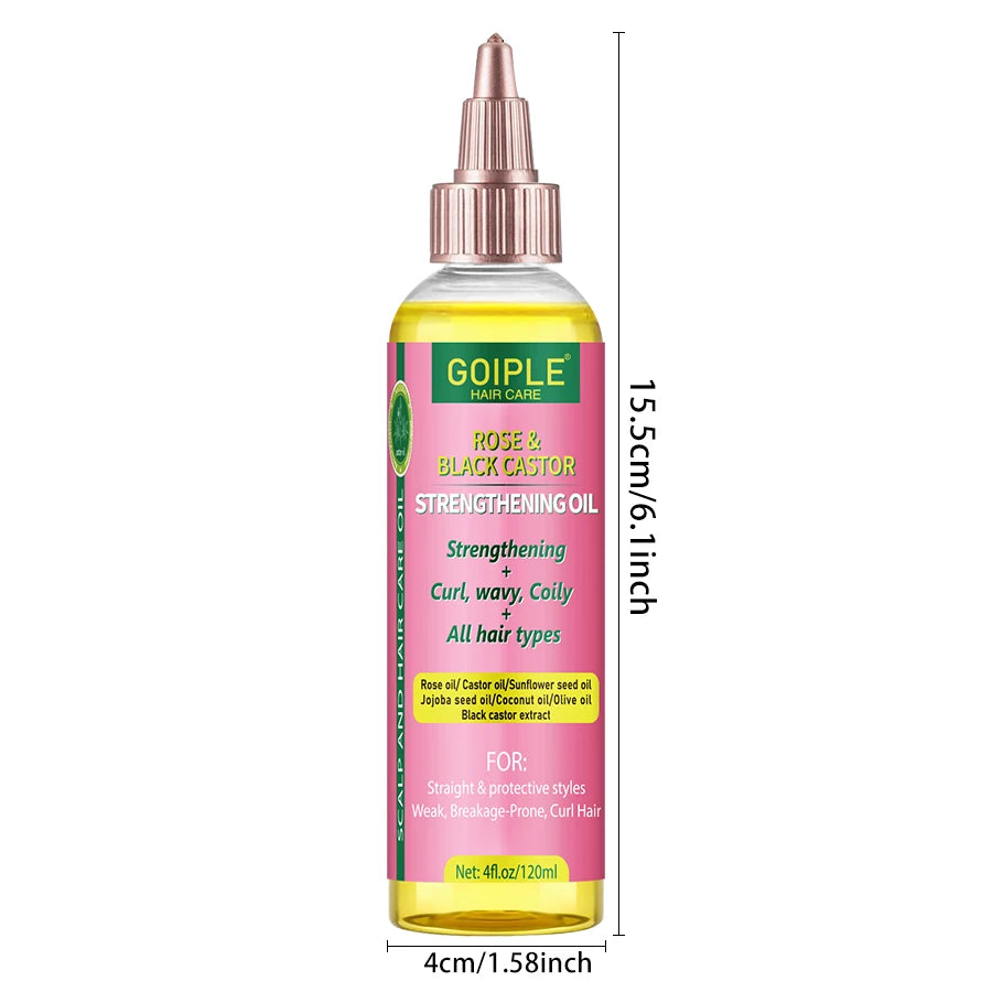 Rose and Black Castor Oil Hair Strengthening and Repair Treatment