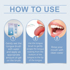 Tongue Cleaning Gel and Brush Kit for Fresh Breath