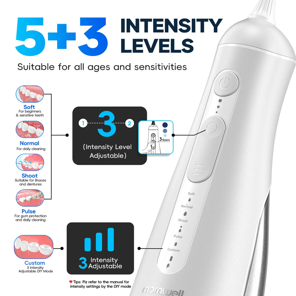 Portable Cordless Water Flosser for Teeth Cleaning
