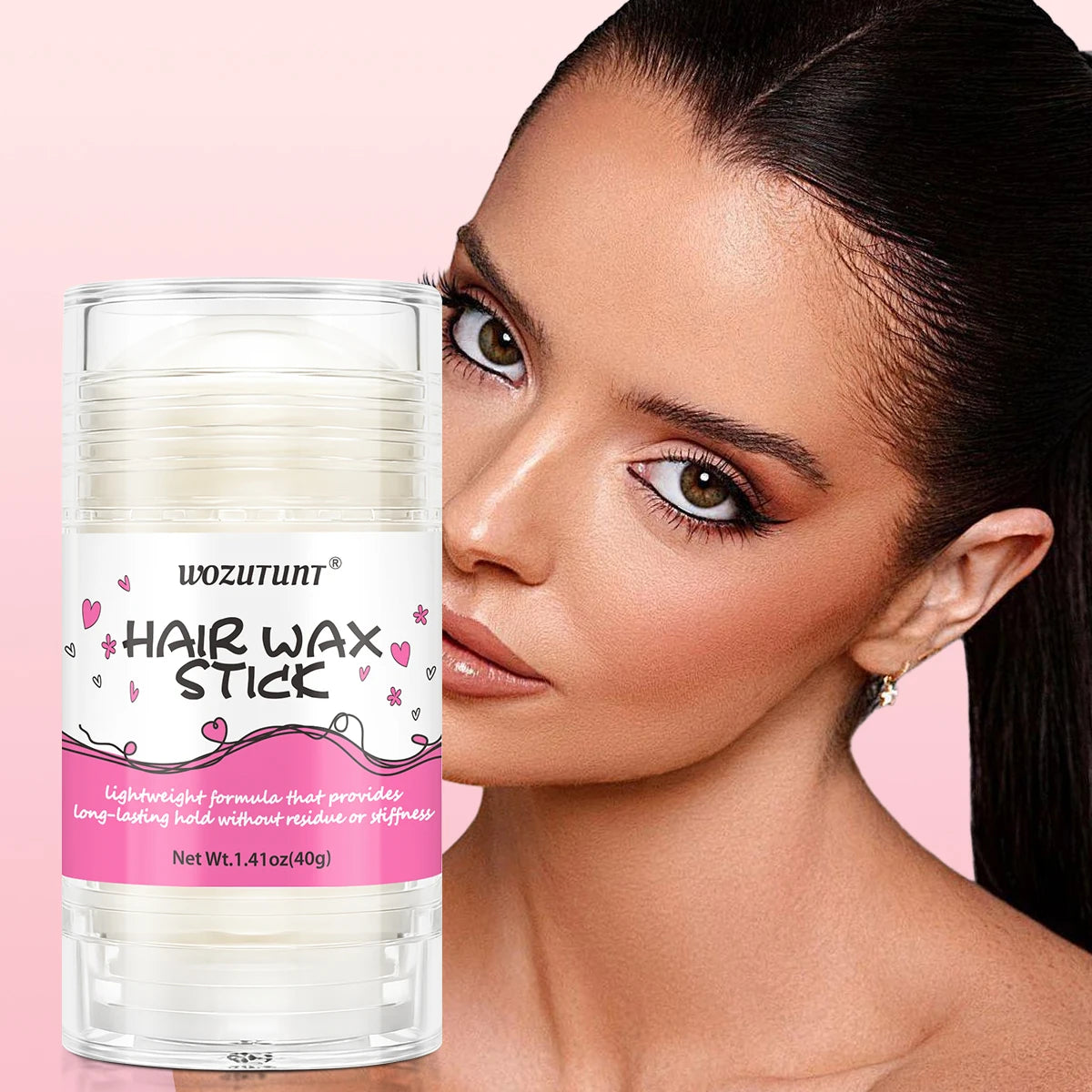 Hair Styling Wax Stick for Smoothing Frizzy Hair and Flyaways 40g - 1