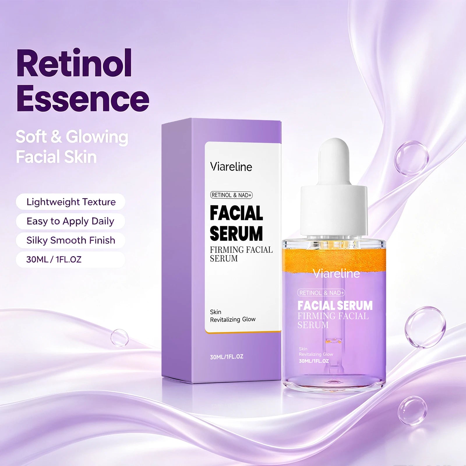 Retinol Anti-Aging Facial Serum for Firming and Smoothing Skin - 3