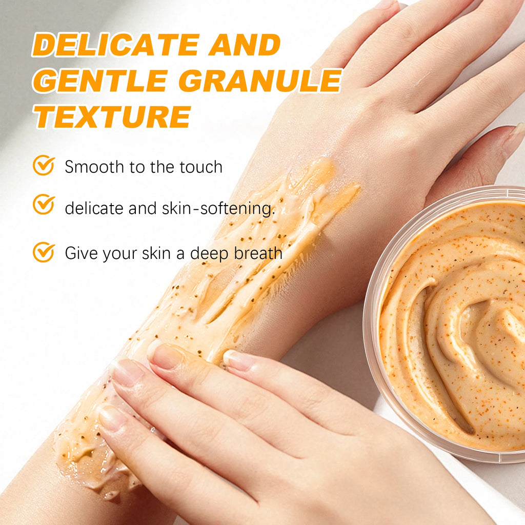 Turmeric Vitamin C Exfoliating Body Scrub Brightening Skincare 200g